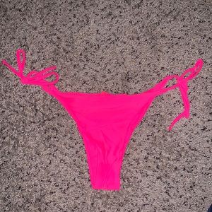 Shein Hot Pink Cheeky Bikini Bottoms